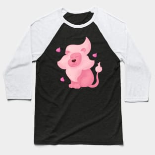 Happy Lion Baseball T-Shirt